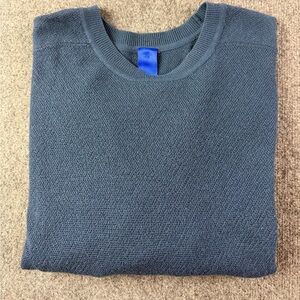 Kit And Ace Mens Merino Wool Blend L/S Crew Neck Sweater Size L Greyish Blue